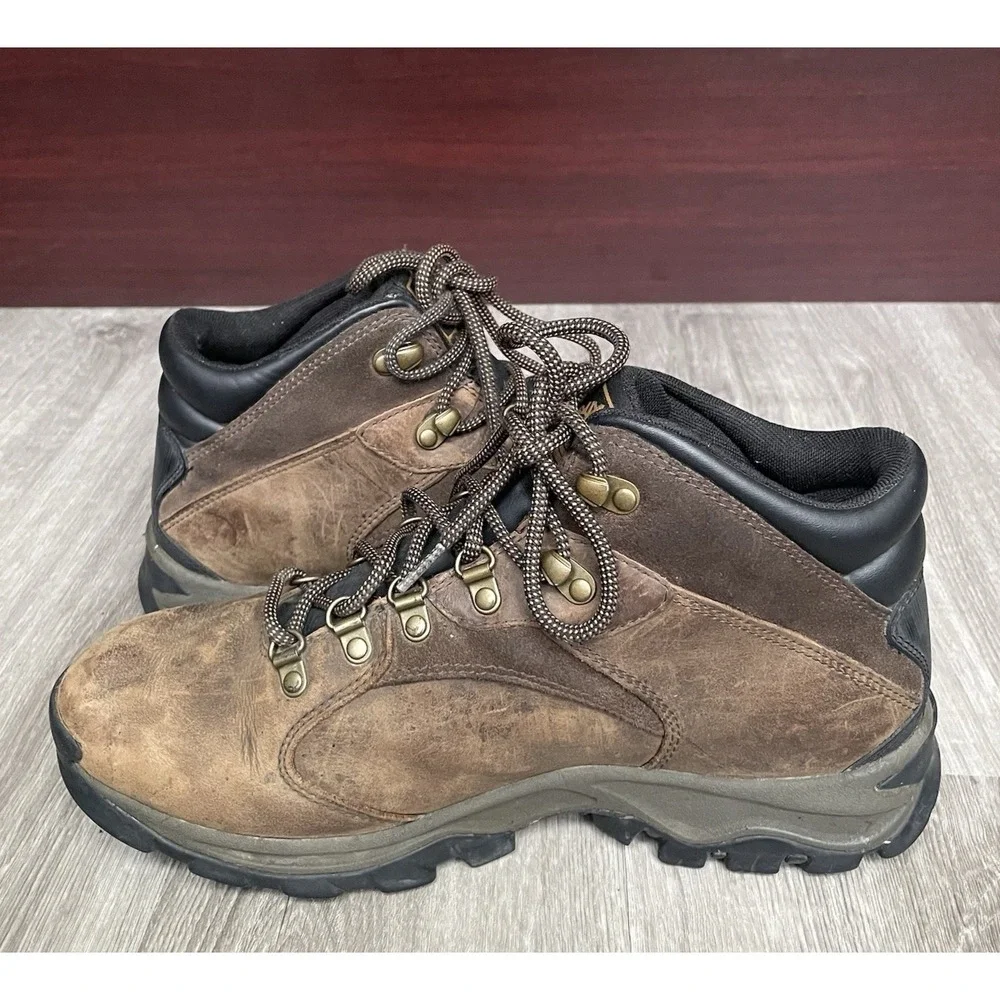 Timberland Mt. Maddsen‎ Hiking Boots Brown Leather Men's Size 9.5